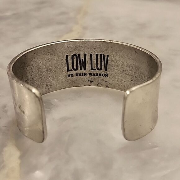 Low Luv Erin Wasson Silver Navajo Western Arrow Moto Tribal Cuff Bracelet RARE - Picture 4 of 7